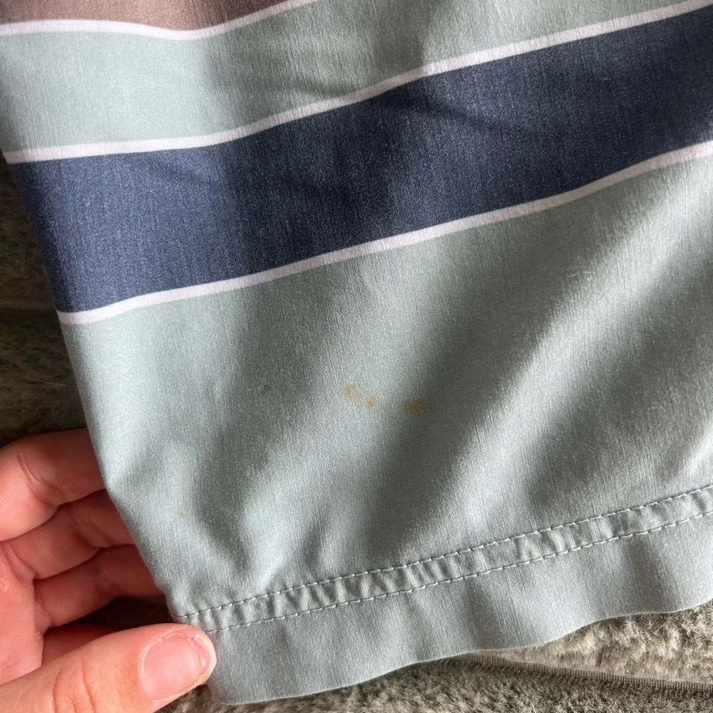 VISSLA Blue and Brown Board Shorts Quick-Dry Swimwear